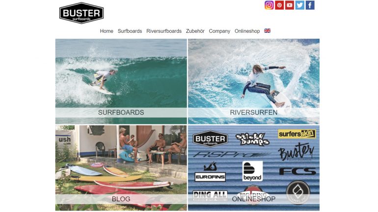 buster surfboards homepage im online surfshop test