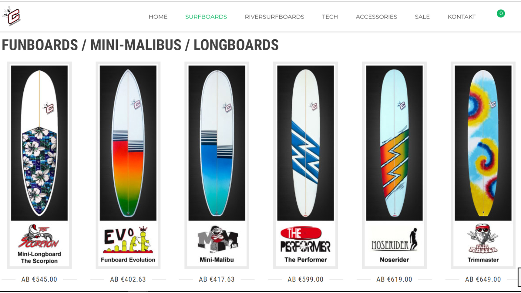 surfboard auswahl im clayton shop bei funboards und malibus