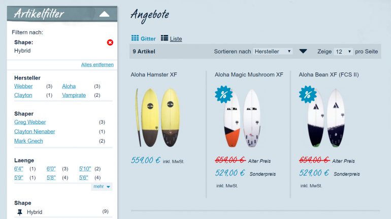 frittboards produktangebot hybrid surfboards