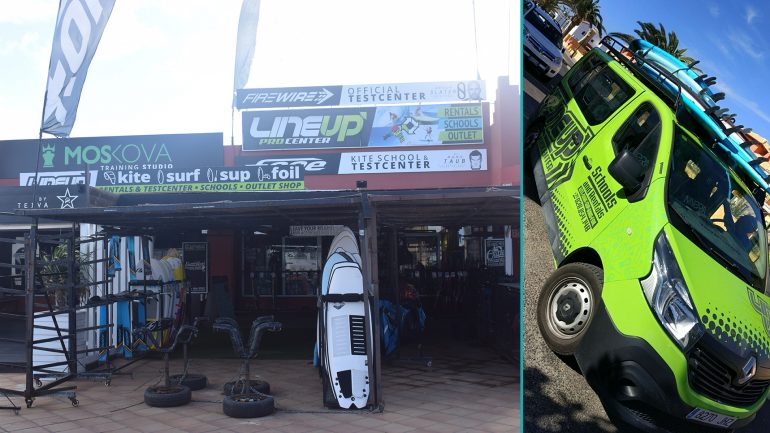 surfmobile und surfschule von lineup in corralejo