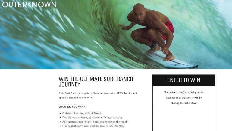 gewinnspiel surfen wie kelly slater auf der surfranch