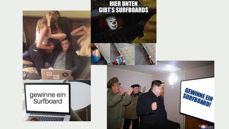 surfboard memes gewinne ein surfboard und preise