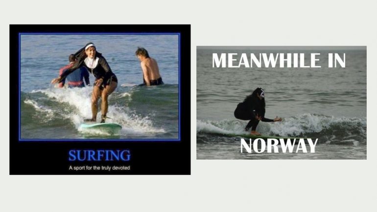 nonne surft surfer memes