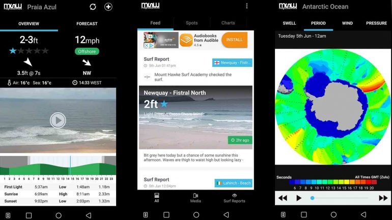 die smartphone app von magic seaweed msw im surfer test