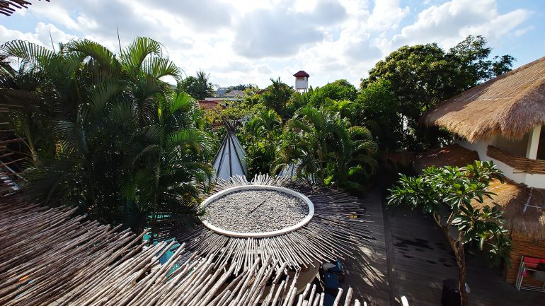 Ausblick Dachterasse im Kima Surfcamp Seminyak