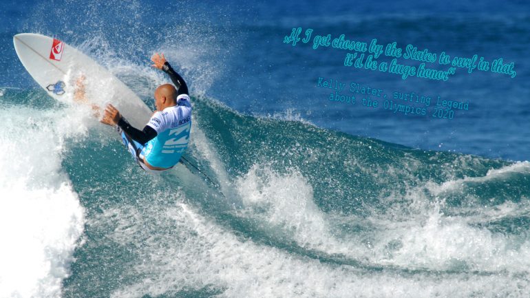 kelly slater about the olympic surfing competition 2020 in tokyo