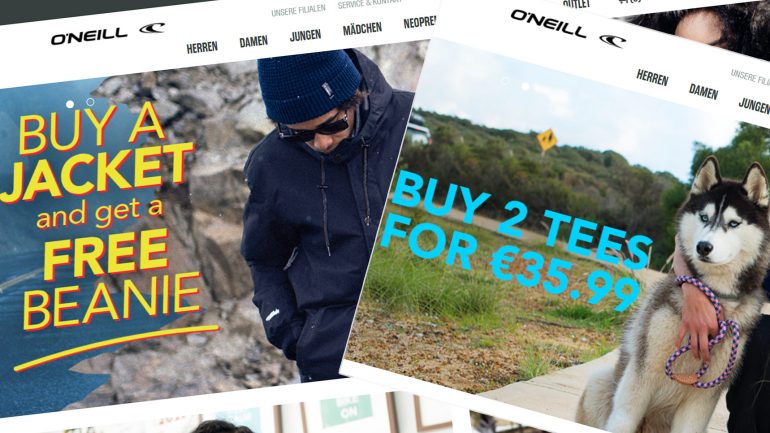 angebote und deals für surfer im oneill onlineshop