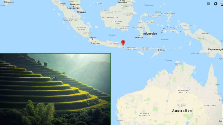 Bali Indonesien geographische Lage und hervorragender Spot zum Surfen