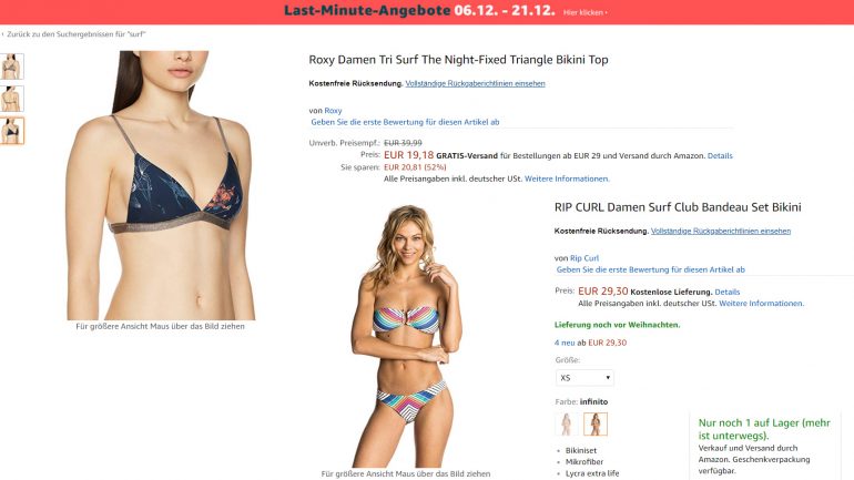 surf-bikini angebote bei amazon für frauen