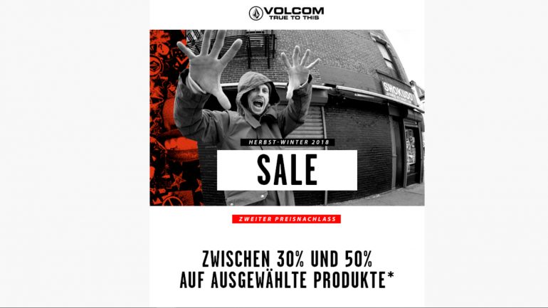 zweiter Preisnachlass bei volcom mit billigen surfer angeboten