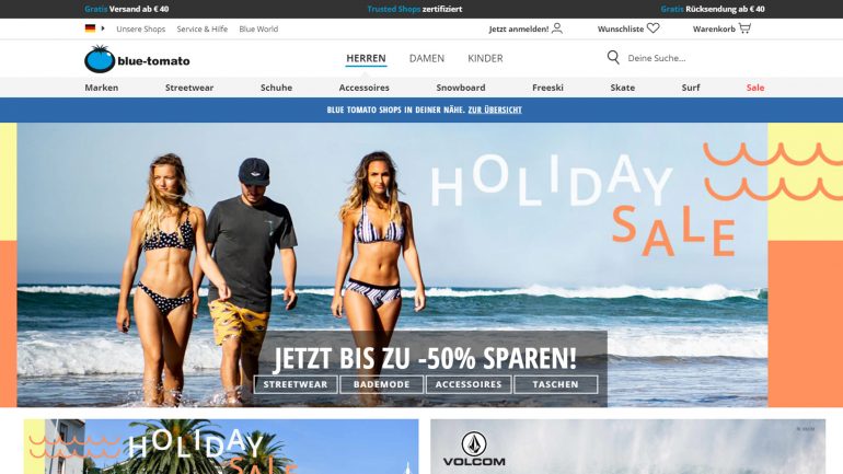 summer sale 2019 bei blue tomato mit 50 % billigeren surf produkten