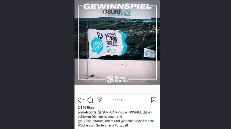 gewinne einen surftrip nach portugal beim oneill planet sports surflife gewinnspiel für dich und deinen Surfbuddy